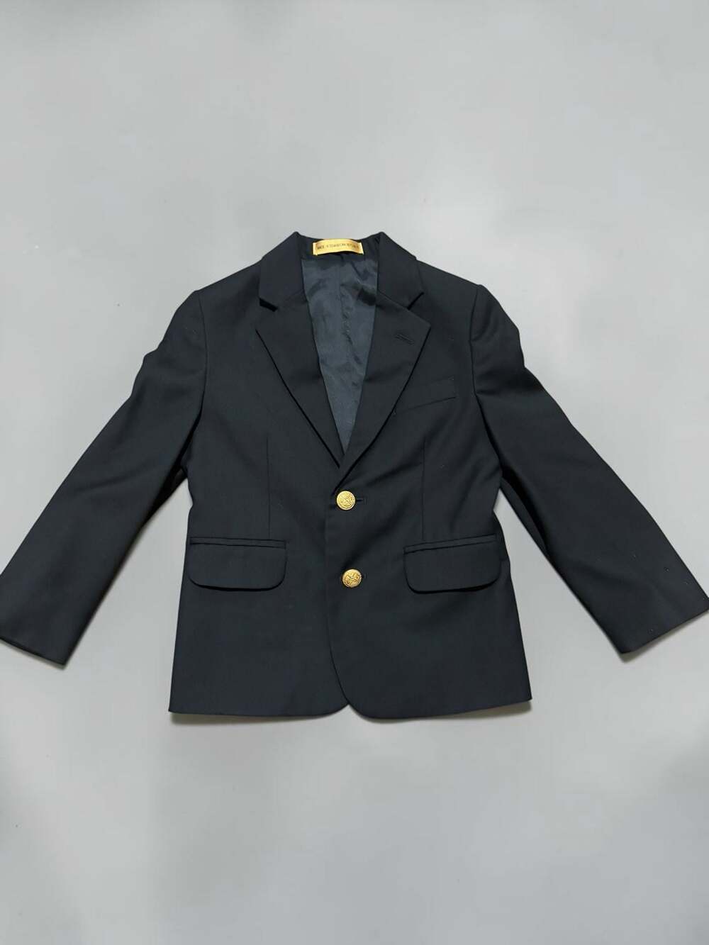 Class Club Gold Label Boys Black Gold Button Blazer Sport Coat size 5